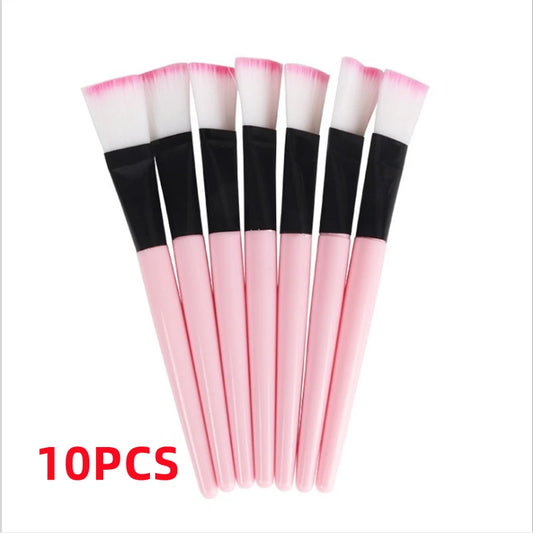 10Pcs Facial Mask & Makeup Brush Set – Soft Applicator Tools